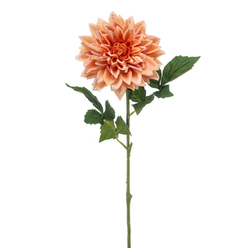 Dahlia spray RT peach 70cm