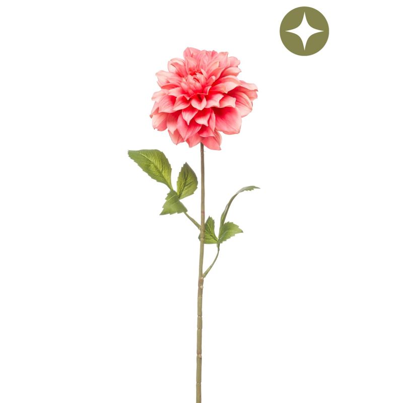 Dahlia spray coral 72cm
