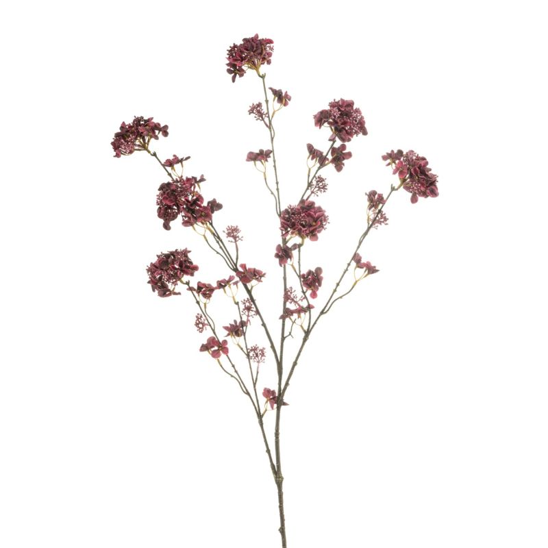 Hydrangea maple spray burgundy 120cm