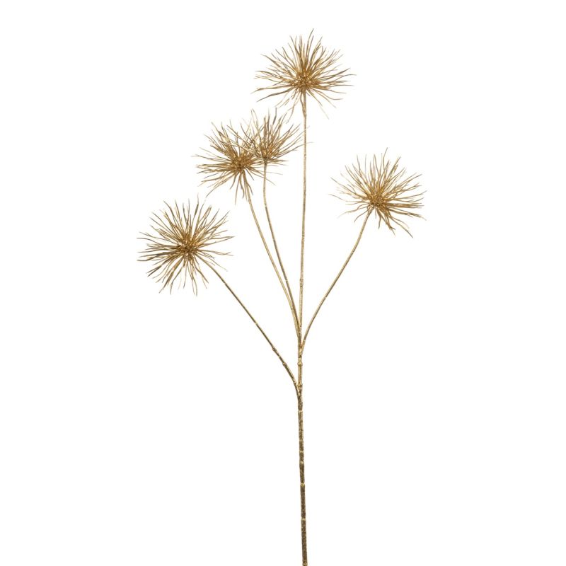 Anemone seed spray gold 97cm