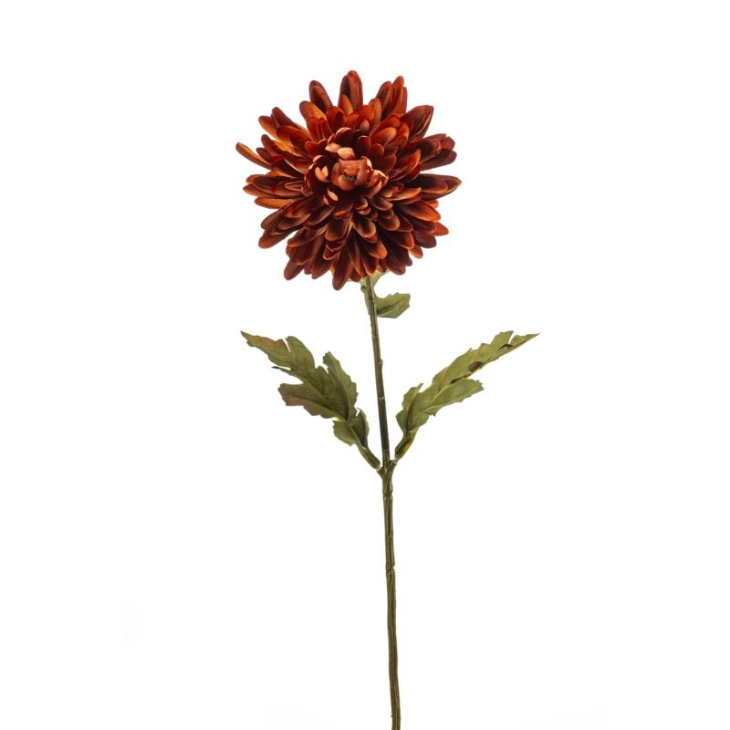 Chrysantum spray brown 58cm