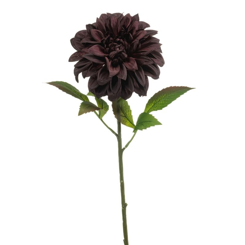 Dahlia spray burgundy 75cm