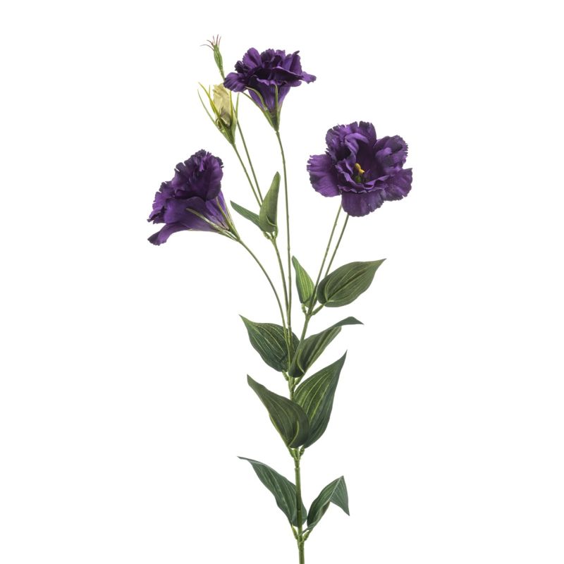 Eustoma spray dk purple 82cm