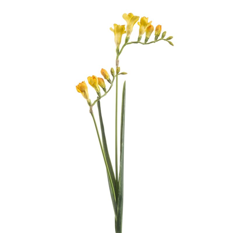 Freesia spray yellow 80cm