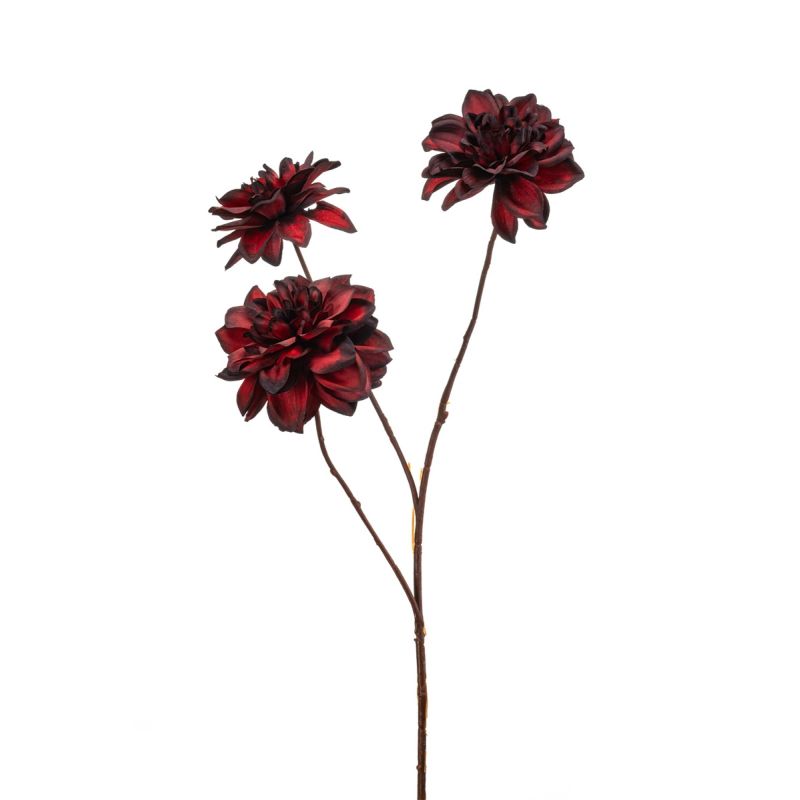 Dahlia spray red 65cm