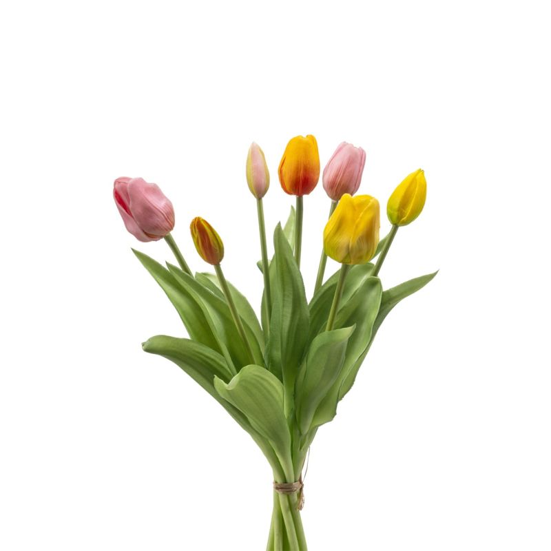 Tulip bundle x7 pink/yellow 40cm