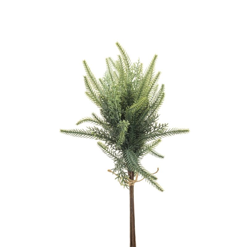 Pine cedar bundle green whitewash 45cm