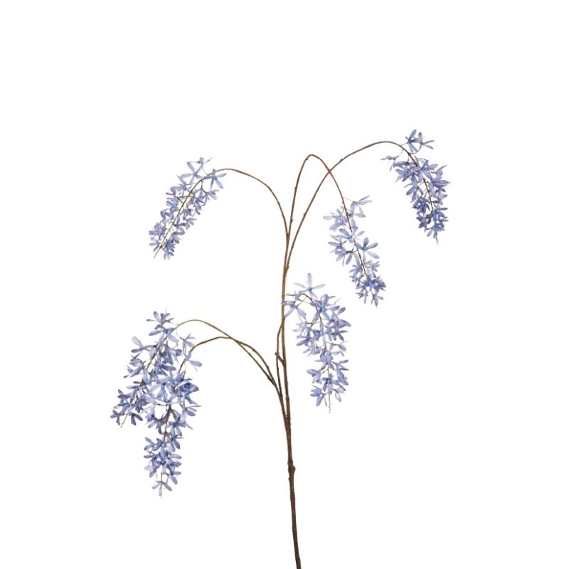 Wisteria spray x6 blue 120cm