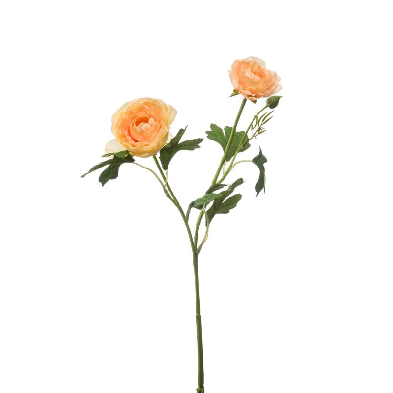 Ranunculus spray lt peach 46cm