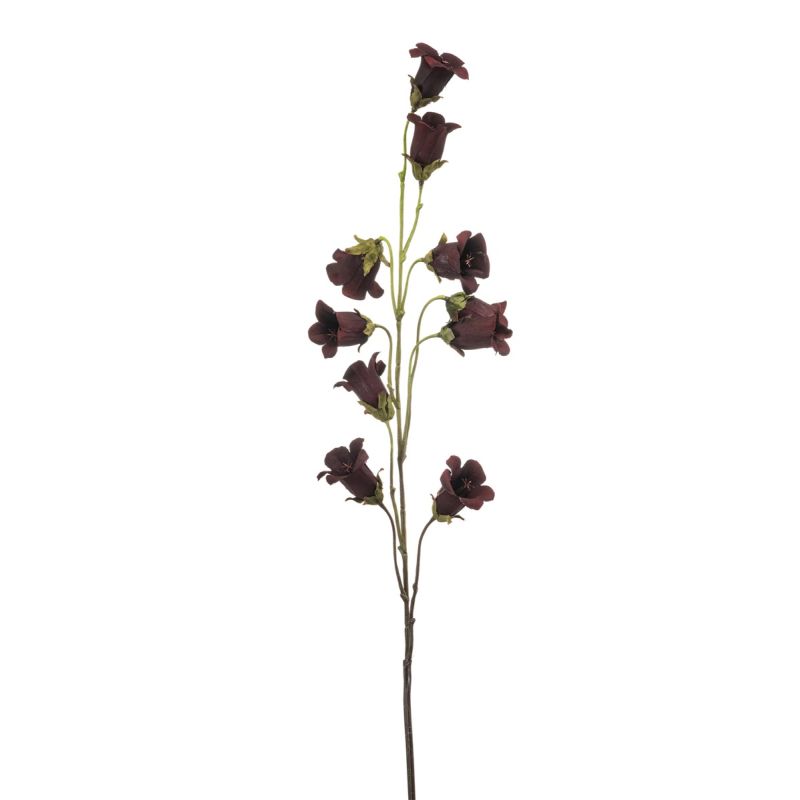 Campanula spray burgundy 85cm