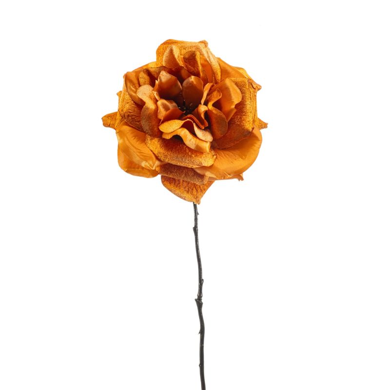 Rose stem orange 55cm