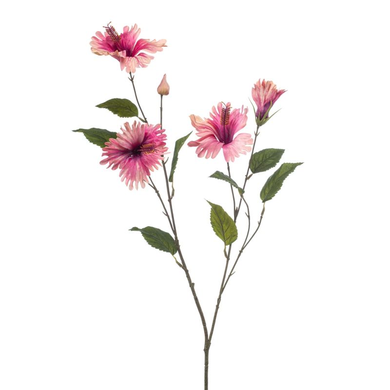 Hibiscus spray lt purple 86cm