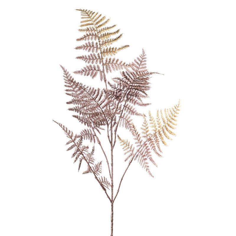 Asparagus spray pink metallic 75cm