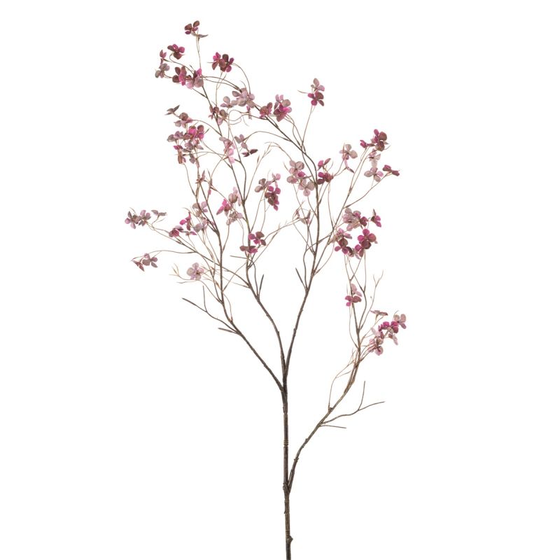 Hydrangea blossom spray x4 fuchsia 117cm