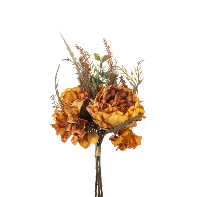 Peony hydrangea bundle orange 30cm