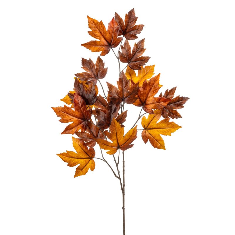 Maple lvs spray brown 90cm