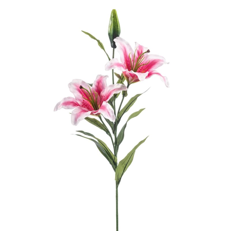 Lily spray pink 85cm