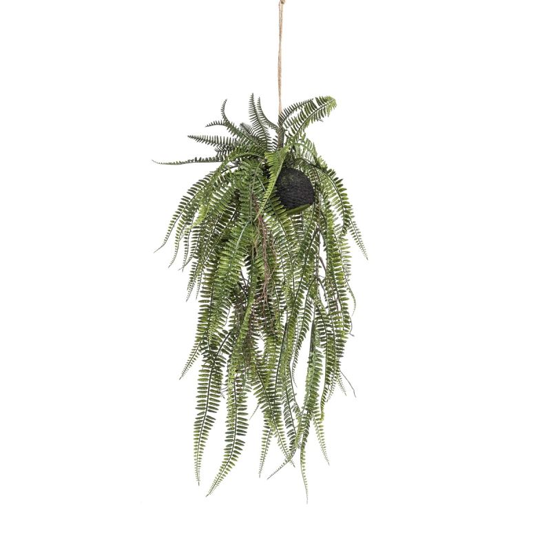 Fern bush hanging on ball 70cm