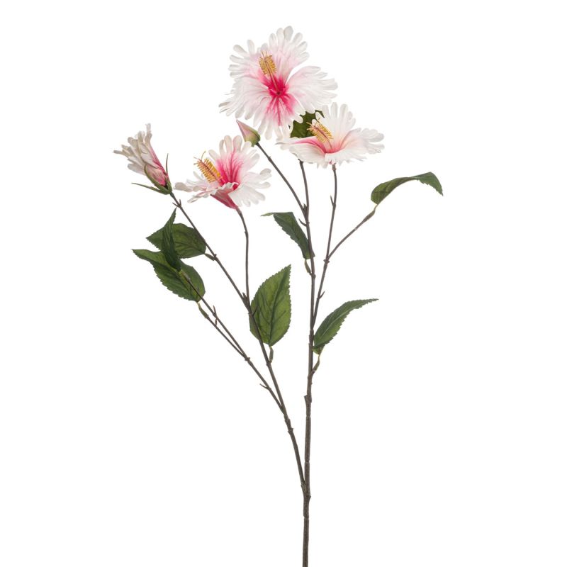 Hibiscus spray dk pink 86cm