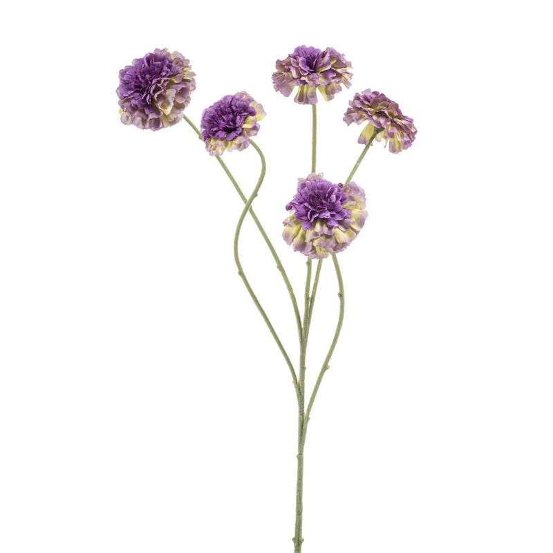 Zinnia spray green/purple 90cm