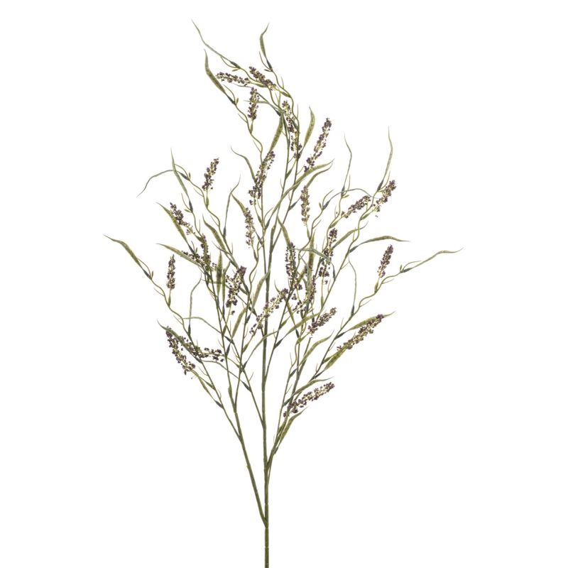 Grass flower spray purple 110cm