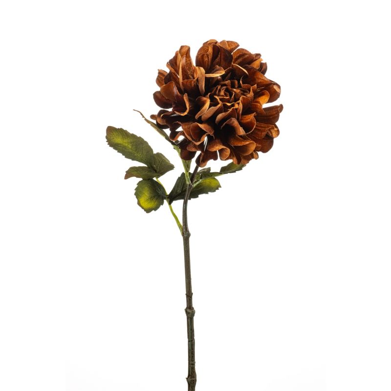 Dahlia spray brown 55cm