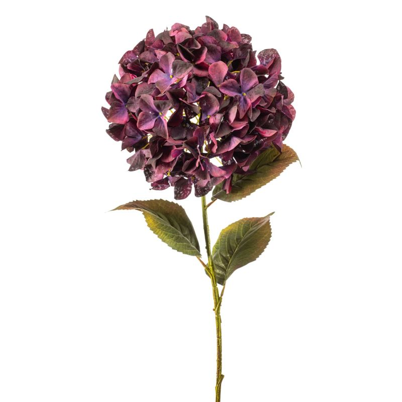 Hydrangea spray xl burgundy 90cm