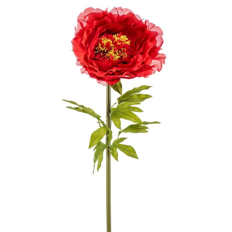 Peony giant spray red 115cm (knock down packing)