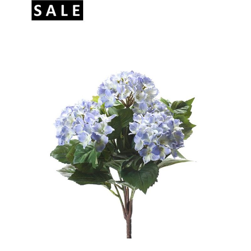 Hydrangea bush x7 37cm lt blue