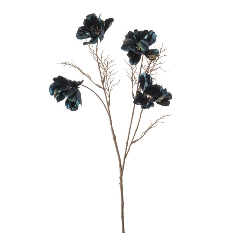 Cosmos velvet spray blue 83cm