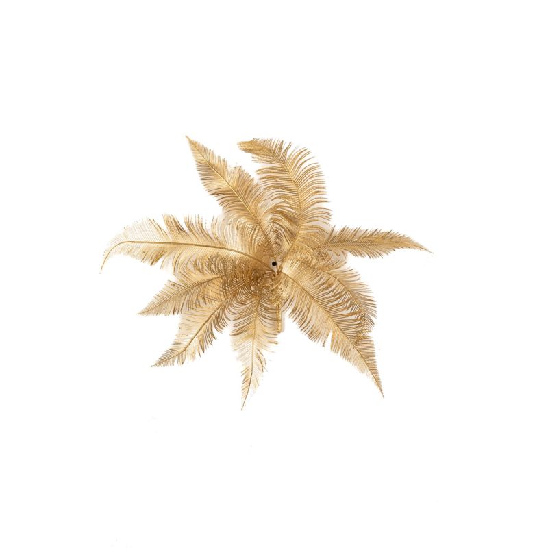 Palm bush x9 gold 40cm