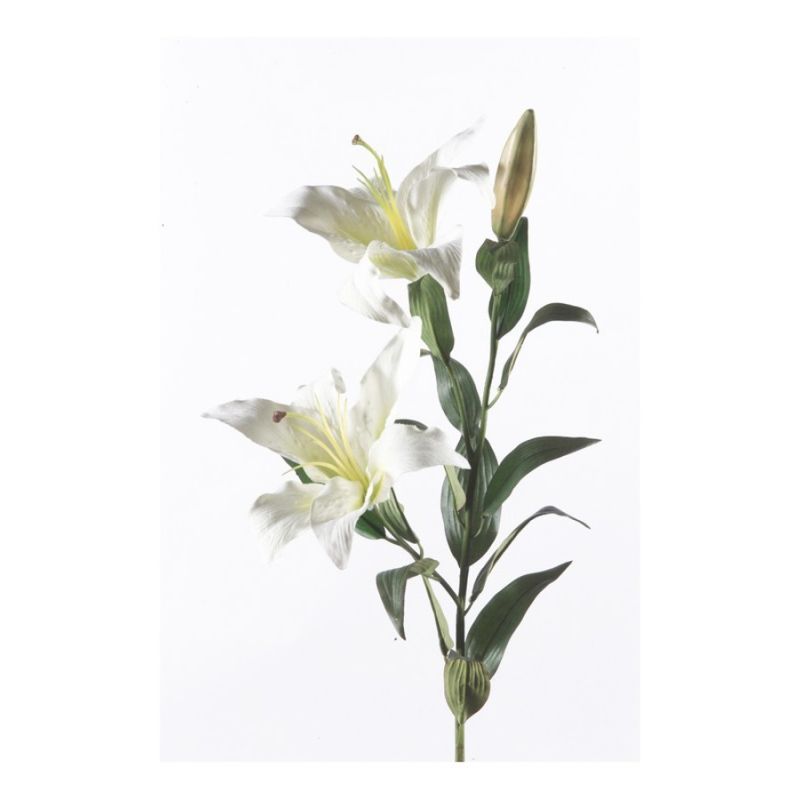 Lily spray 95cm white