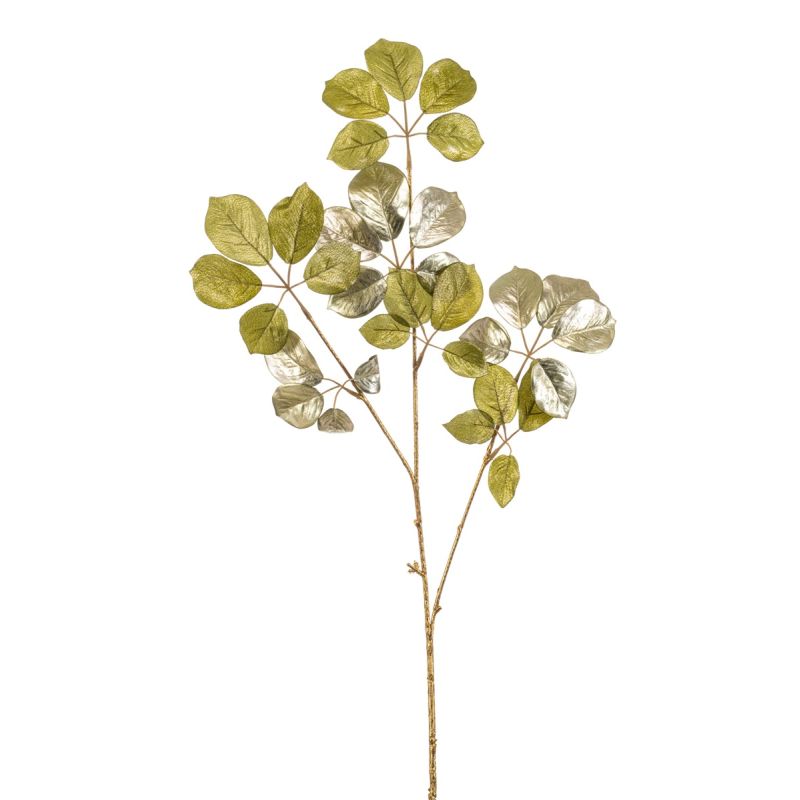 Schefflera spray tt green metallic 85cm