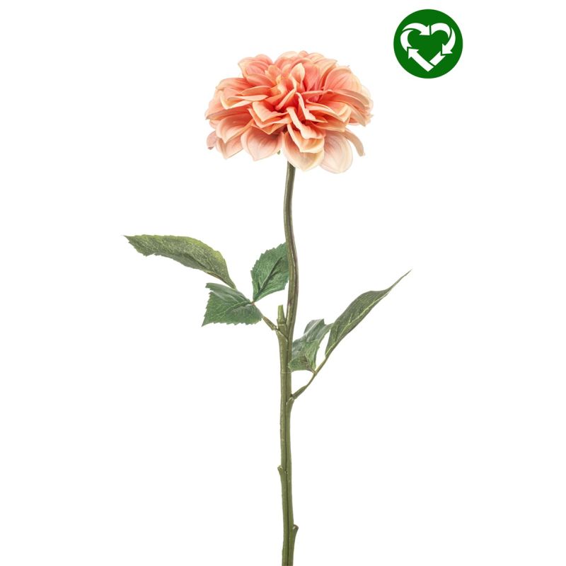 Dahlia spray REC peach 57cm