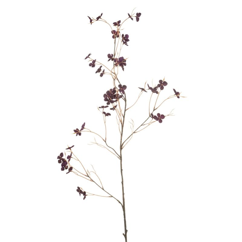 Hydrangea blossom spray purple 110cm