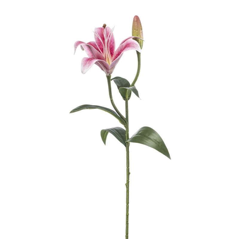 Lily spray pink 56cm