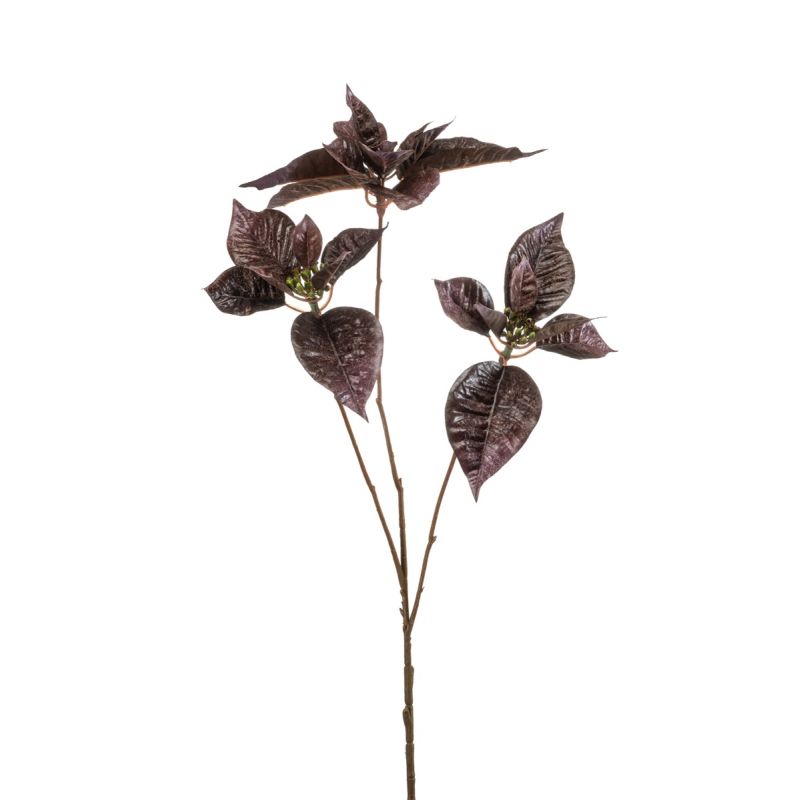 Poinsettia spray purple 90cm