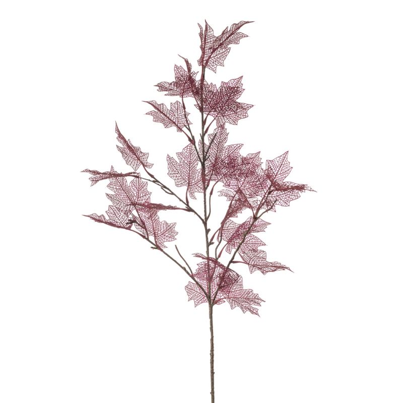 Maple lvs spray burgundy 80cm