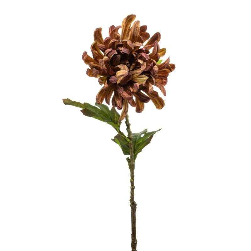 Chrysantum spray brown 60cm