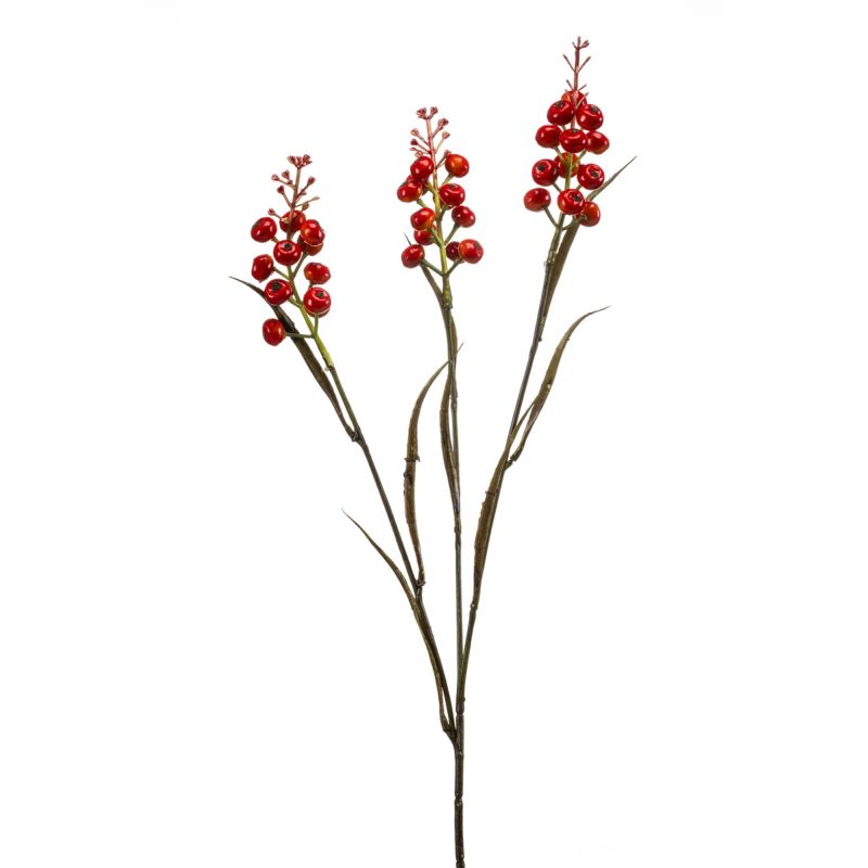 Berry spray orange/red 65cm