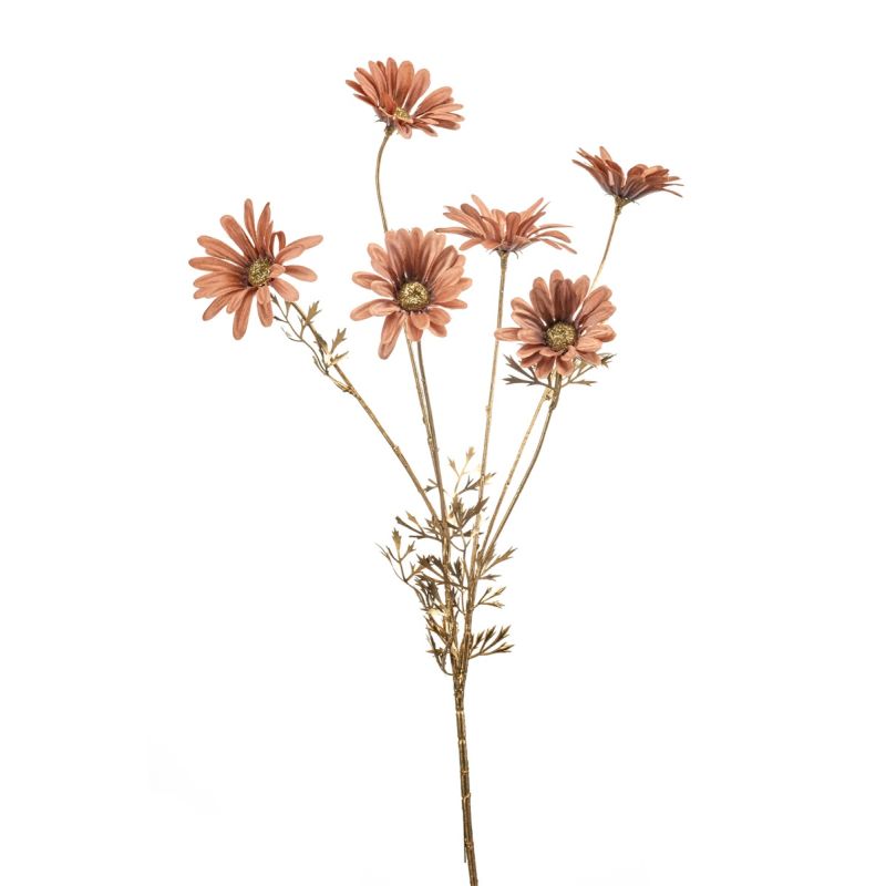 Daisy spray mauve/gold 80cm