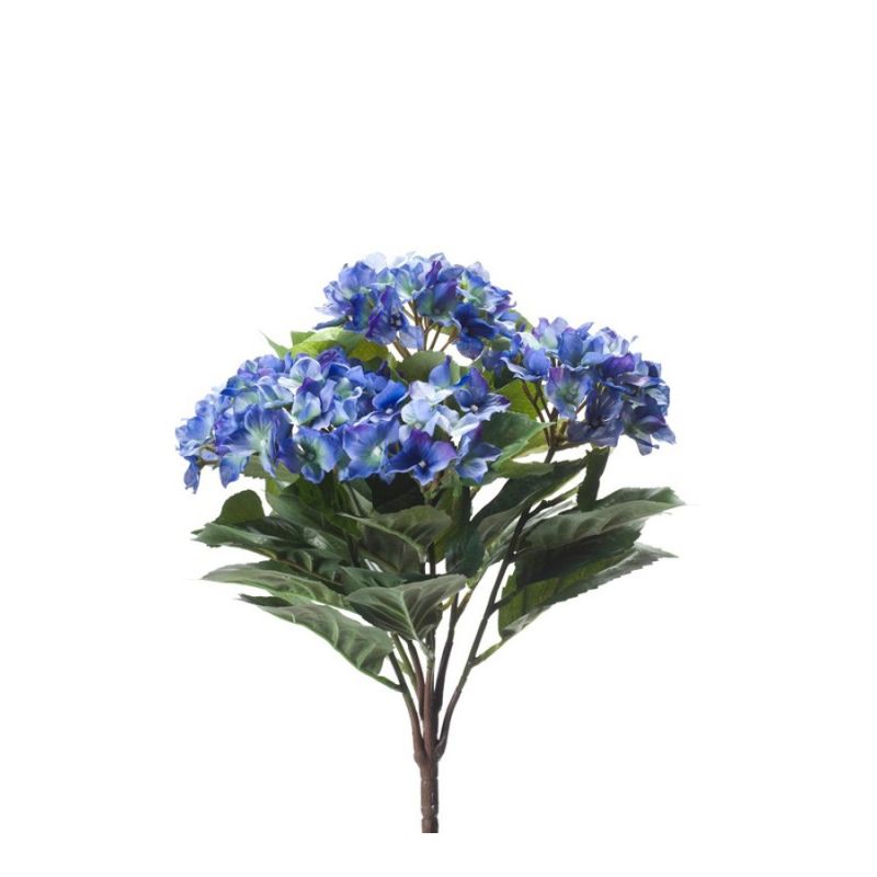 Hydrangea bush x7 37cm dk blue