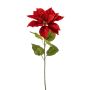 Poinsettia spray red 65cm