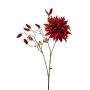Dahlia mix spray red/gold 80cm