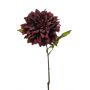 Dahlia spray burgundy 55cm