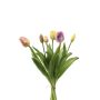 Tulip bundle x7 yellow/pink 40cm