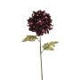 Chrysantum spray burgundy 74cm