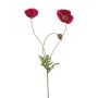 Poppy spray fuchsia 75cm