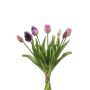 Tulip bundle x7 pink/purple 40cm