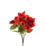 Poinsettia bush x5 red 42cm